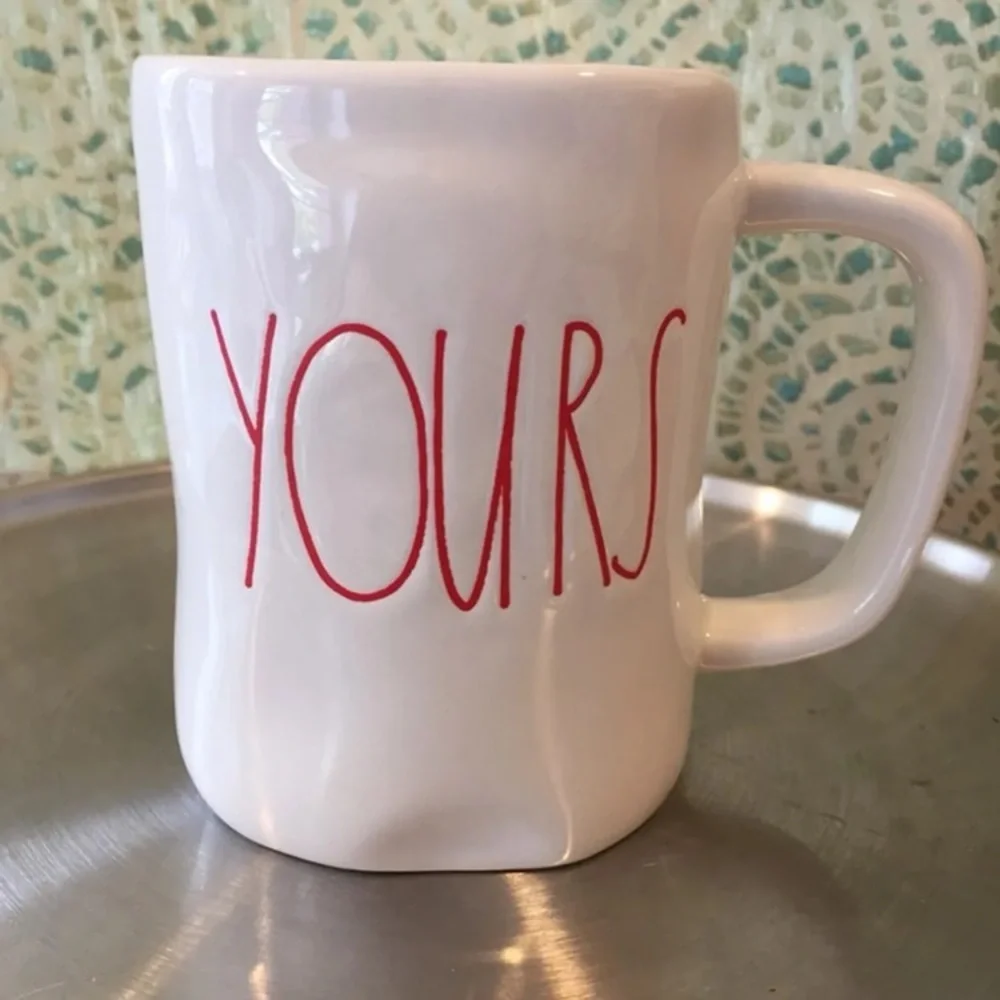 Rae Dunn Yours Mug NWT Red Coffee Tea